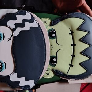 Loungefly Green and Black Frankenstein Backpack